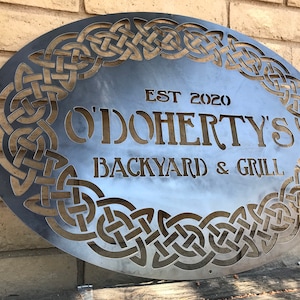 Personalized Bar Sign | Home Bar sign | Custom Pub Sign | Outdoor Last Name Patio Decor  | Man Cave | Clubhouse Wall Art