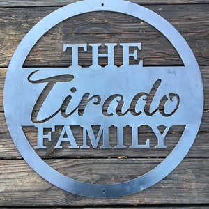 Custom Metal Sign | Personalized Family Sign | Last Name Sign | Metal Sign | Outdoor Metal Sign | Wedding Gift | Custom Metal Sign