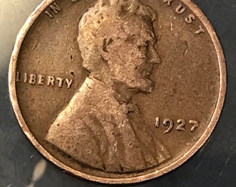 Fine 1927 Lincoln Wheat Penny