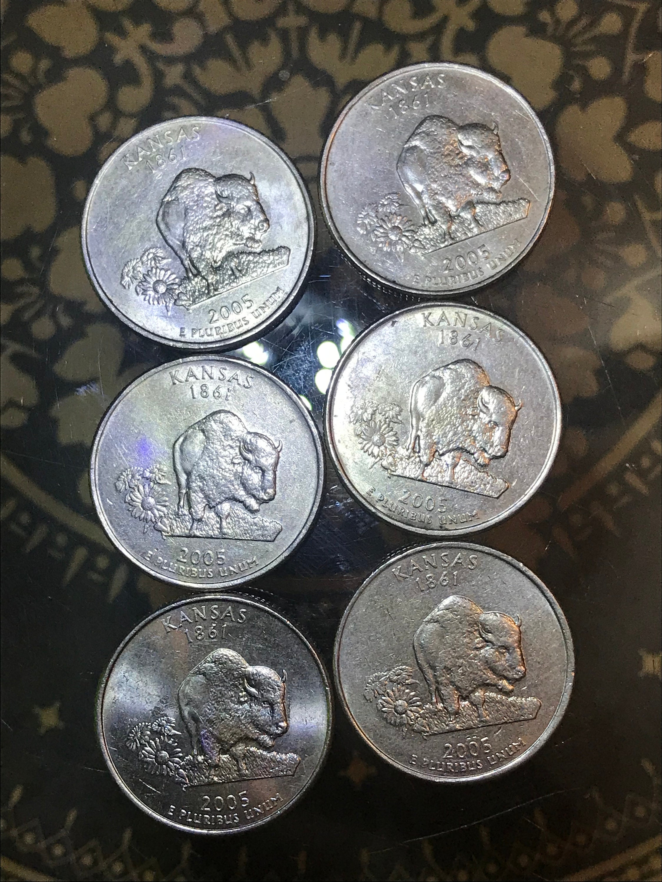 2005 p Kansas quarter. In God we RUST. Set5coins. One price. Etsy