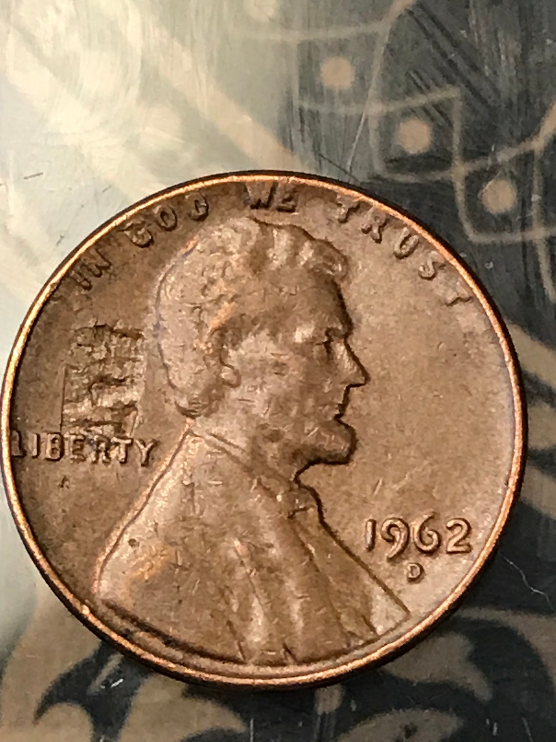 1962 D Lincoln penny Lamination error and double die coin. Etsy
