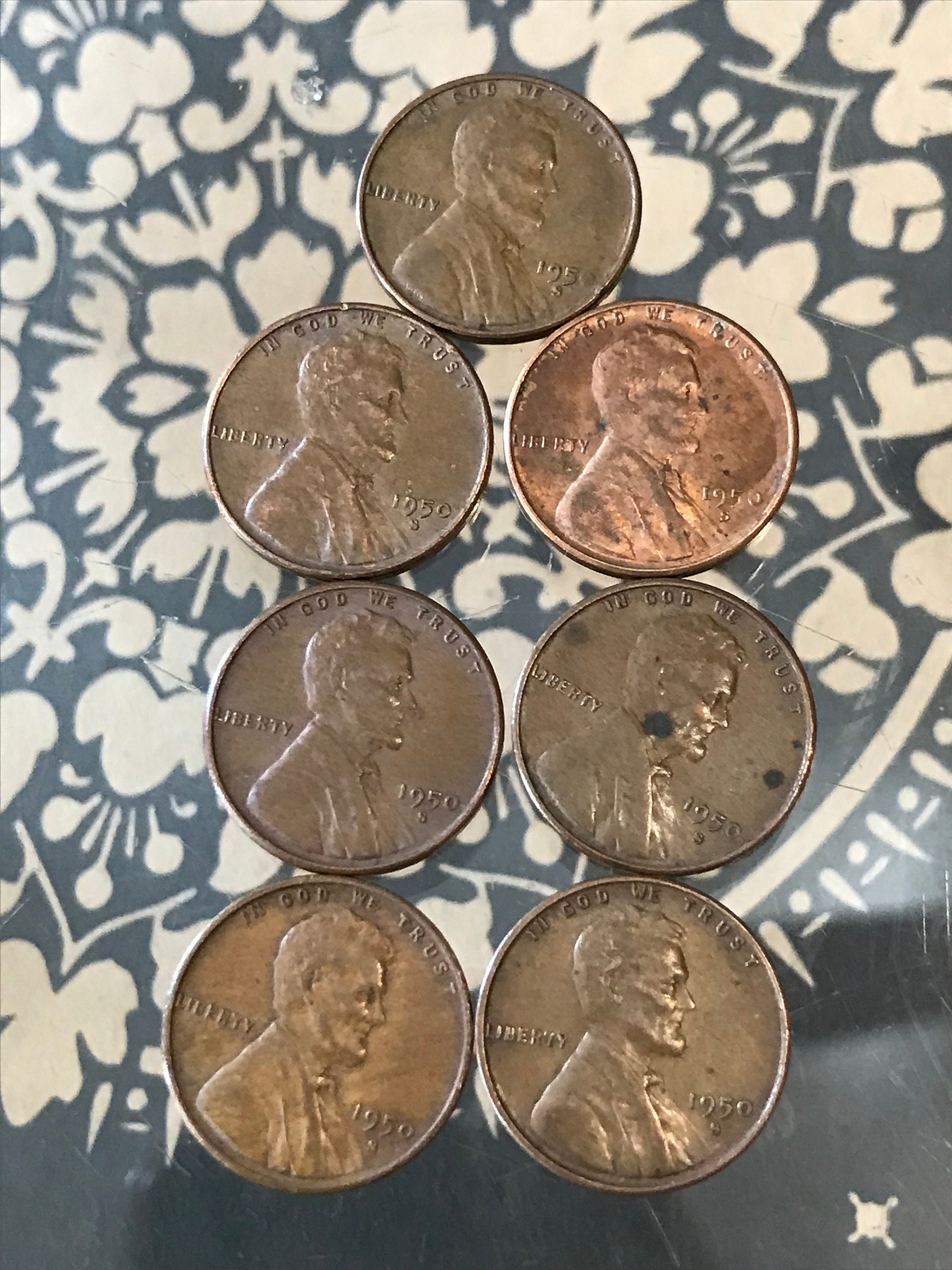 1950 S Wheat Penny. Set7coins. One Price. | Etsy
