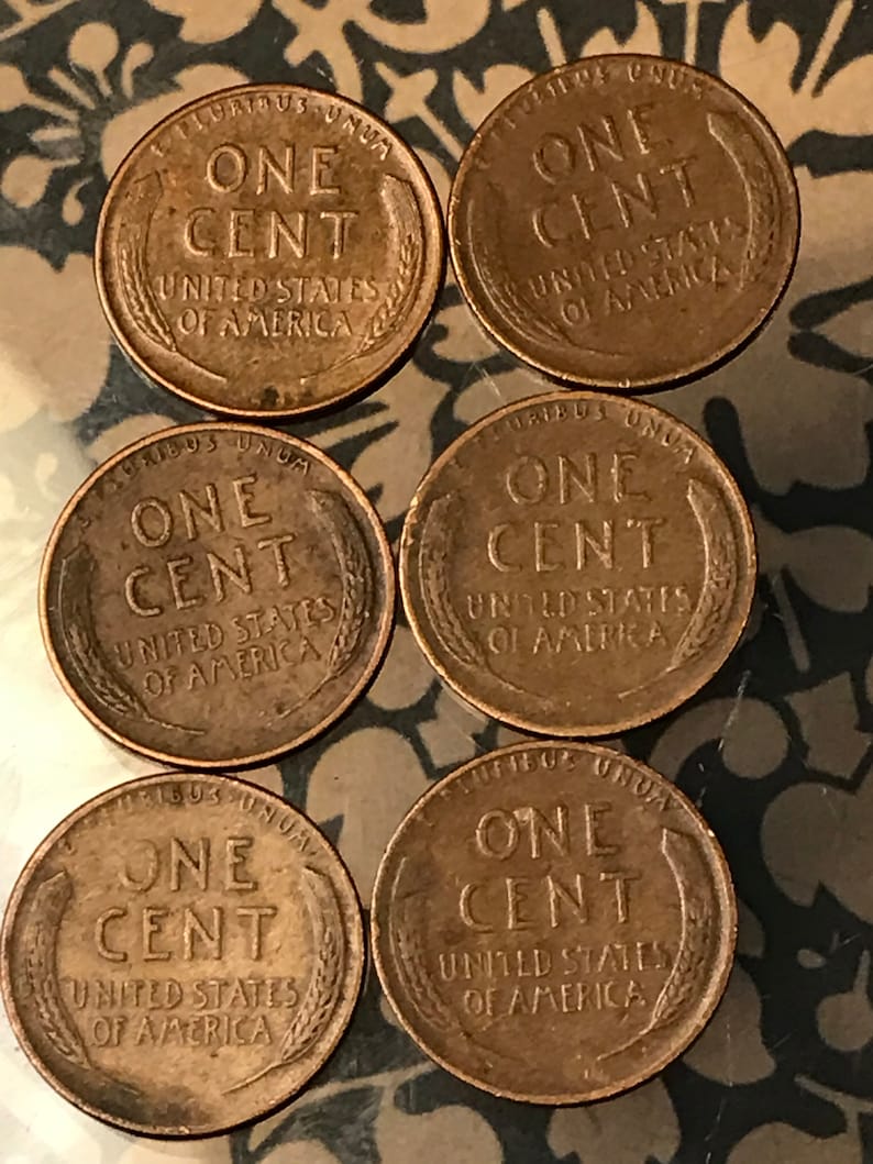 1946 D Lincoln Wheat Penny. Set6coins. One Price. | Etsy