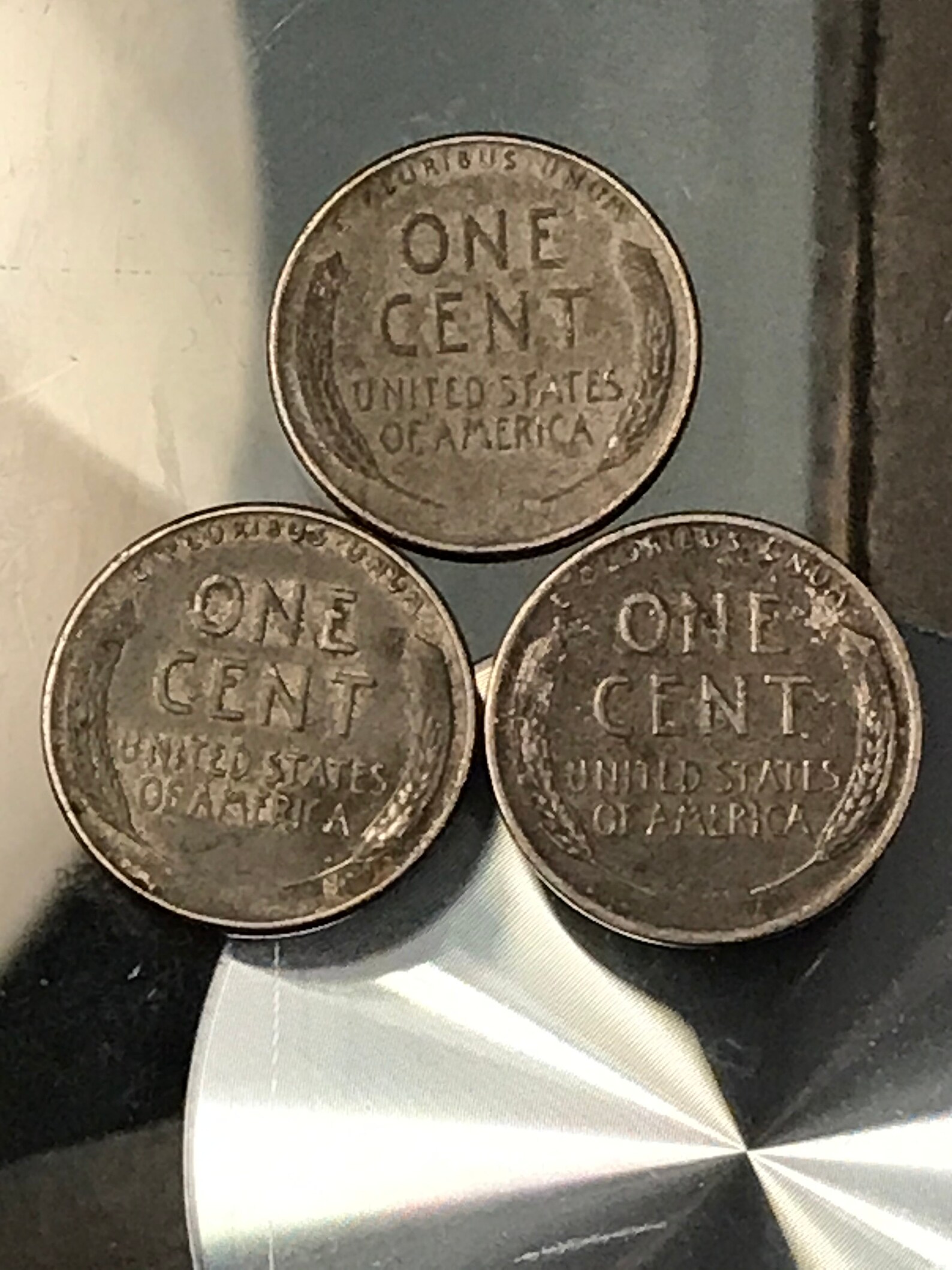 1943 steel Lincoln wheat penny set3 coins. One price. | Etsy