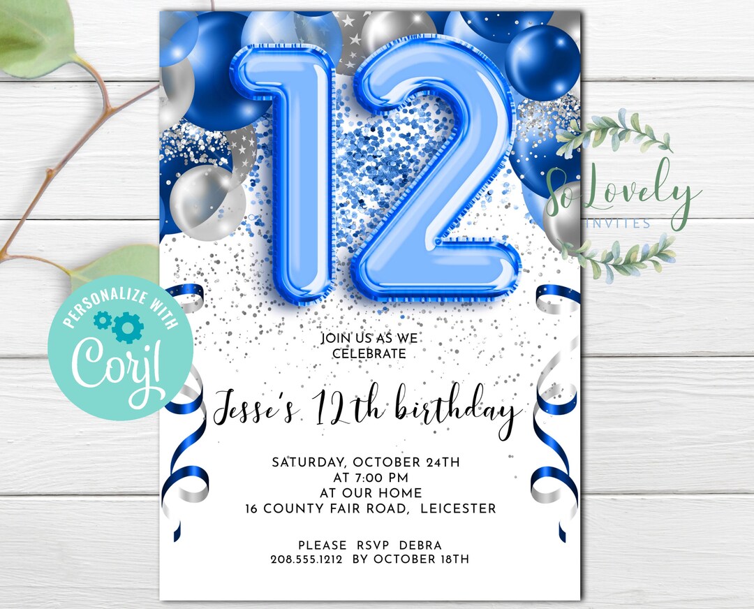 Paquete Digital Con 11 Invitaciones Para Cumpleaños Editables Guía D