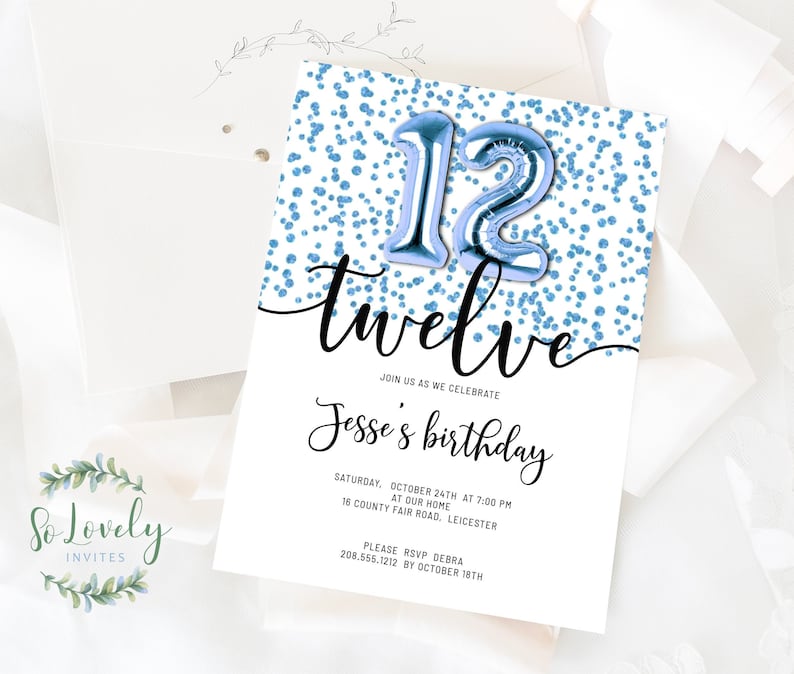 metallic-blue-glitter-12th-birthday-invitation-editable-etsy