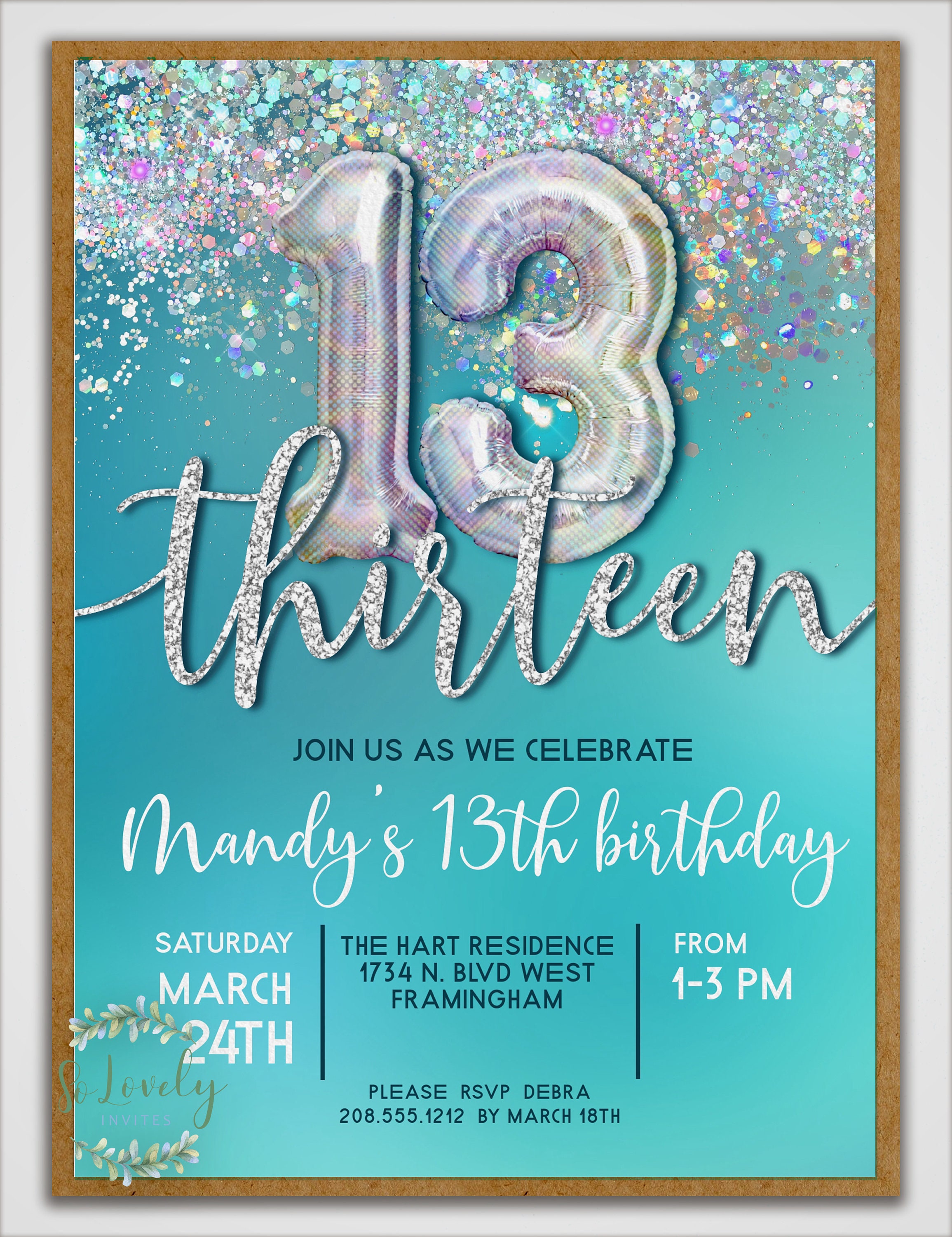 23+ 13Th Birthday Party Invitations
