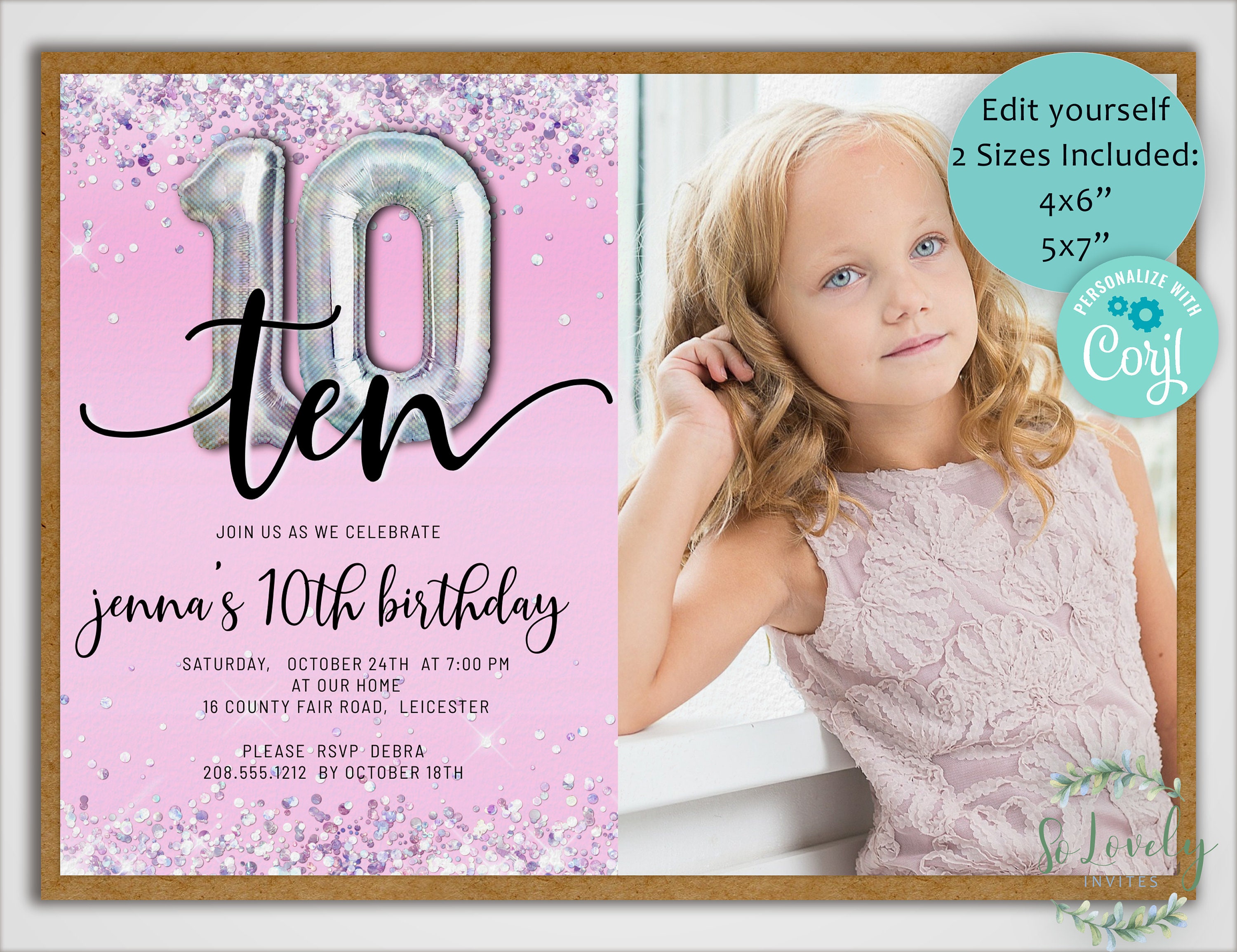 10 Birthday Invitation Cards
