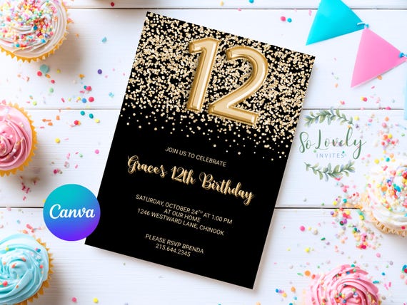 12 Inviti Per 7° Compleanno Con Buste – Settimo Anno Per Bambini E Bambine – Fatti In Germania
