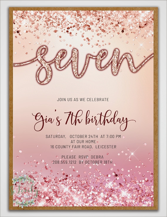 Thẻ mời sinh nhật lấp lánh: Một bữa tiệc sinh nhật đáng nhớ cần phải bắt đầu với một mẫu thiệp mời đặc biệt. Với thiết kế lấp lánh này, chắc chắn sẽ khiến cho các khách mời của bạn cảm thấy kích thích và háo hức cho bữa tiệc sắp tới.