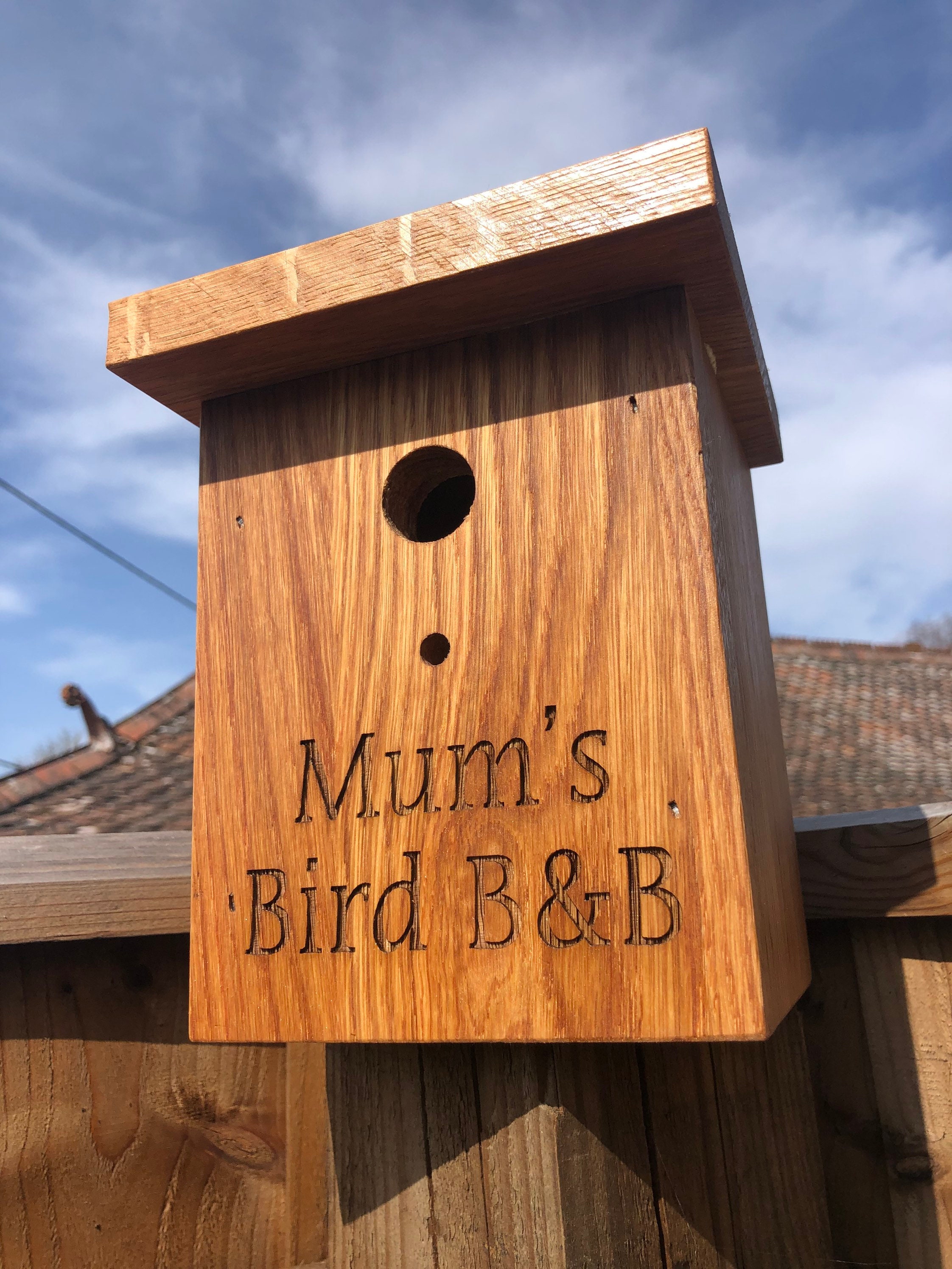 Pine bird house hand made Etsy