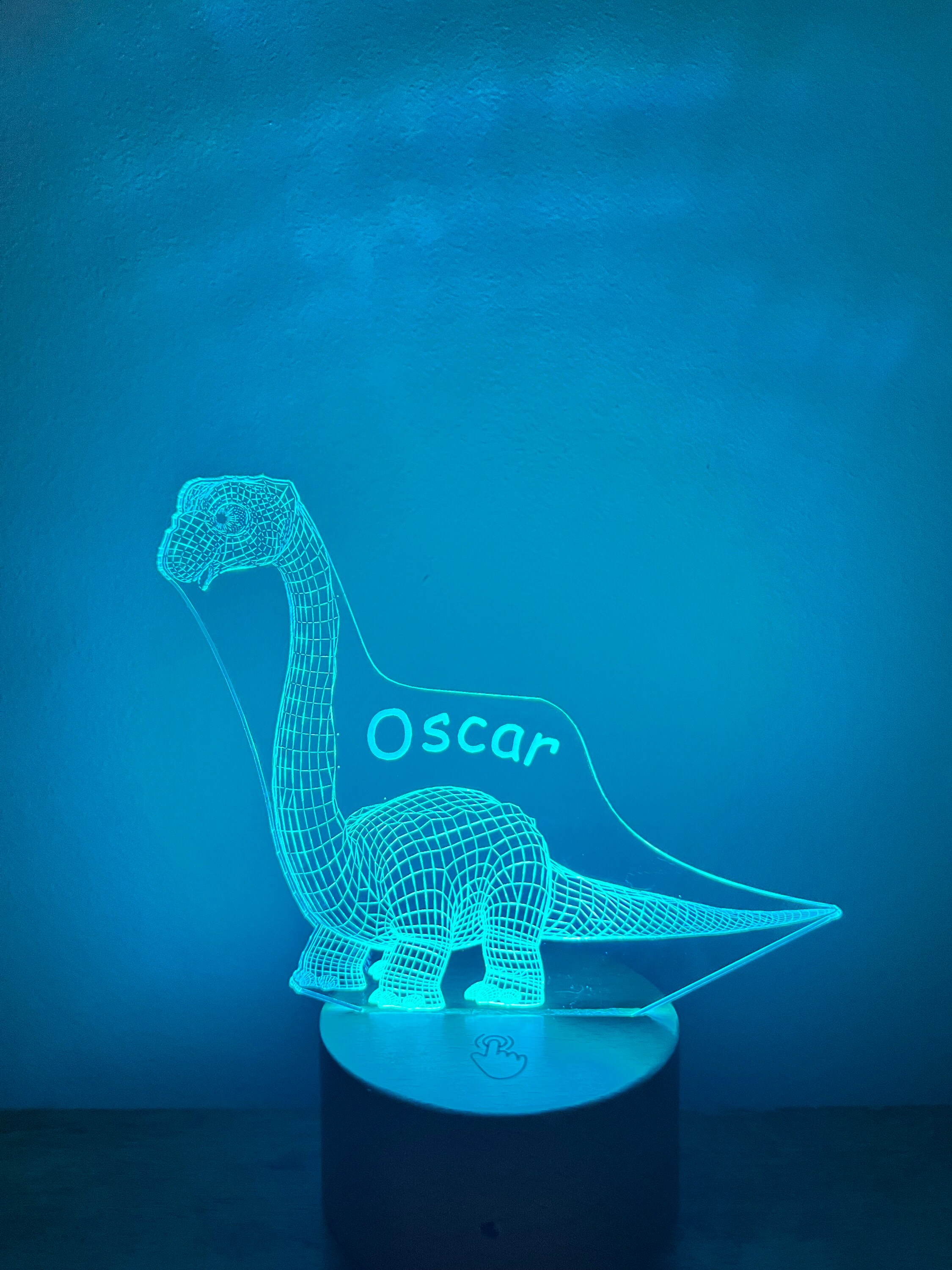 Dinosaur light with name deals