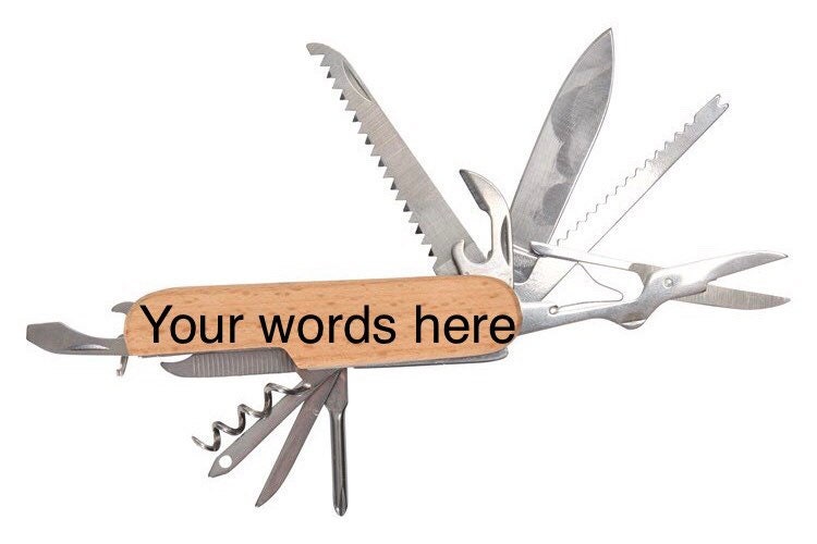 Engraved pen knife personalised Swiss Army knife multi Etsy