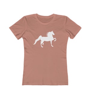 Equestrian Saddlebred Horse Fitted Tee Shirt