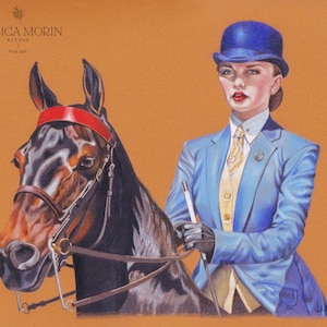 American Saddlebred Original Colored Pencil Portrait