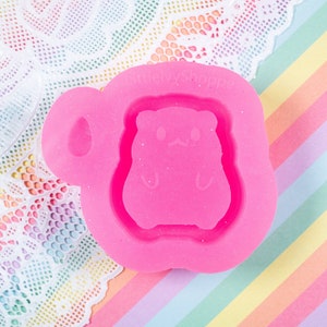 Little Hamster Kawaii Shaker Charm Silicone Mold - MADE TO ORDER