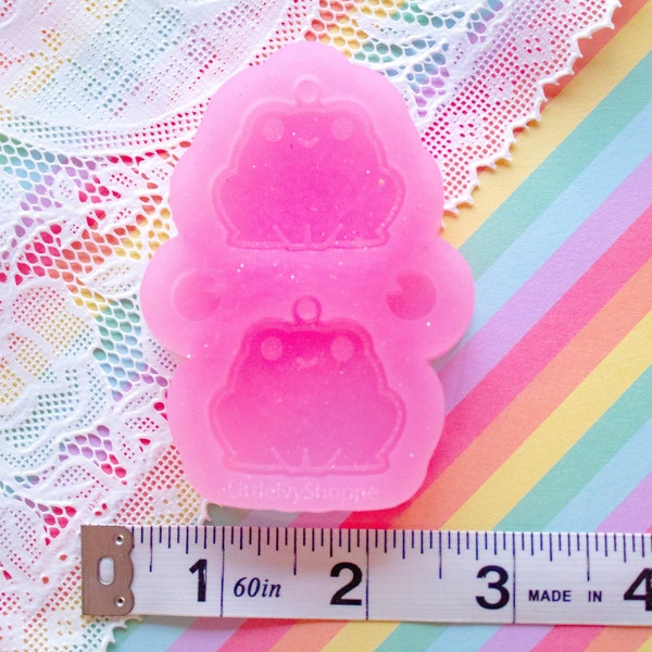 Cute Frog Earring Kawaii Silicone Mold - MADE TO ORDER