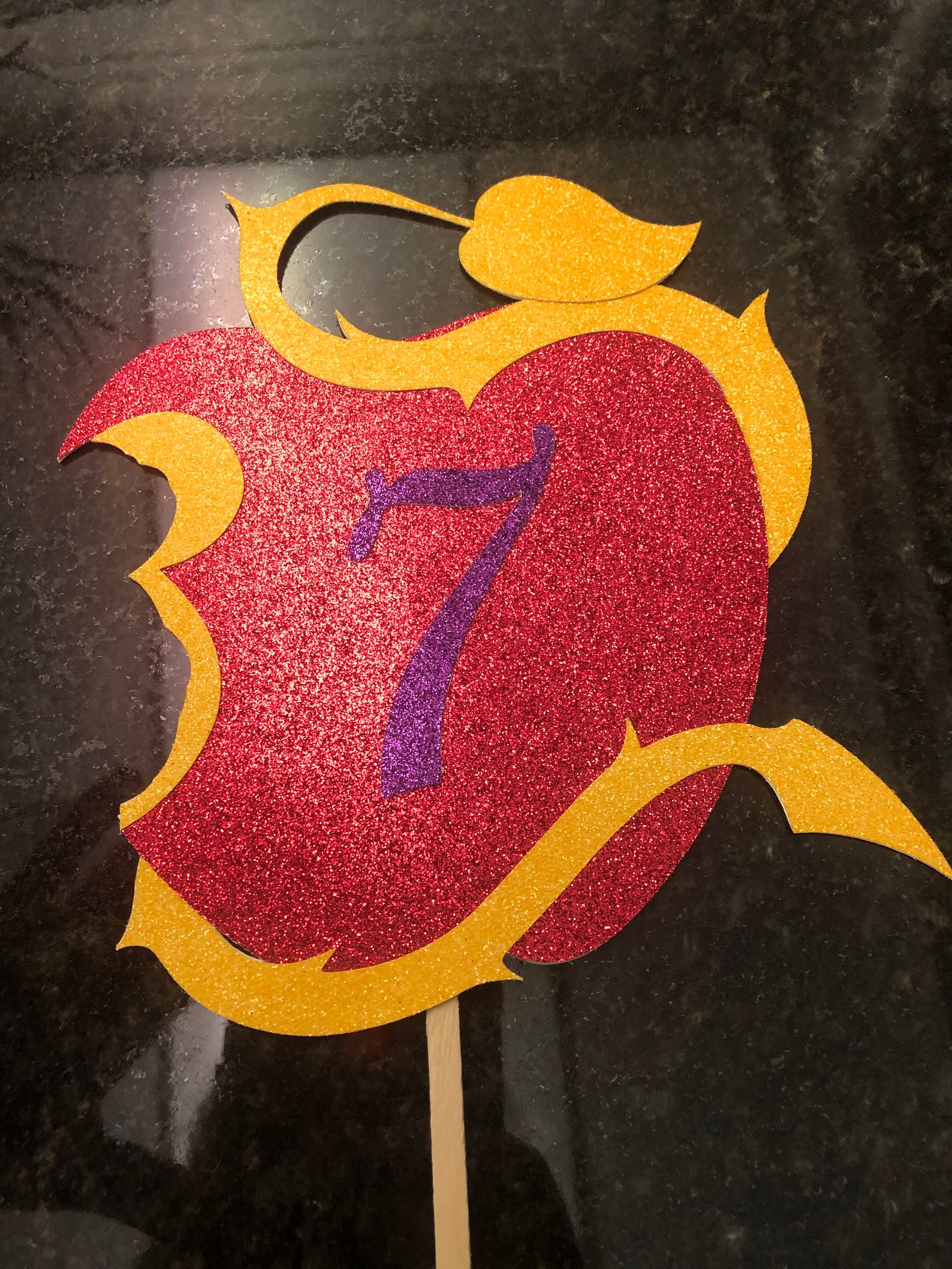 Descendants cake topper disney birthday cake topper cake