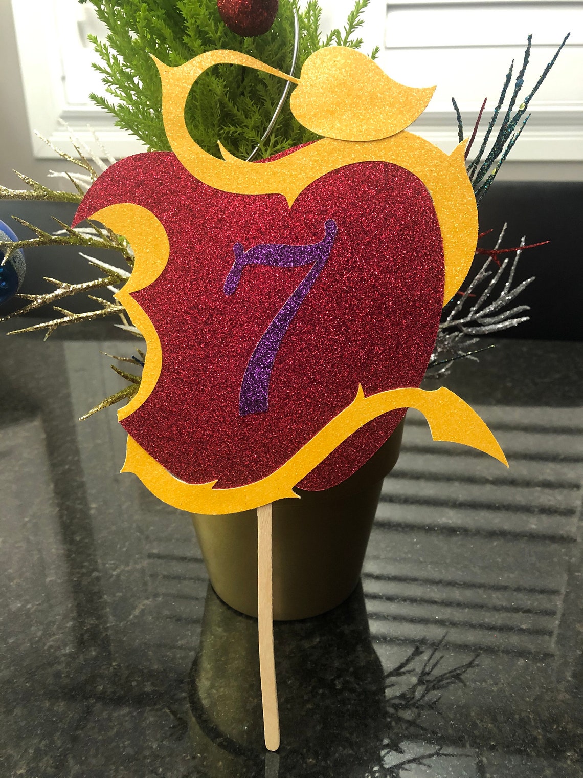 Descendants cake topper disney birthday cake topper cake