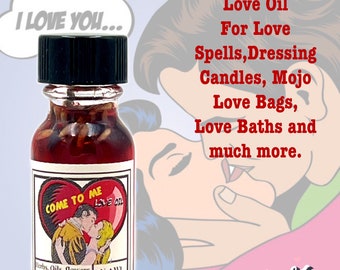 Come to me attraction love oil spell wiccan magic spiritual energy new