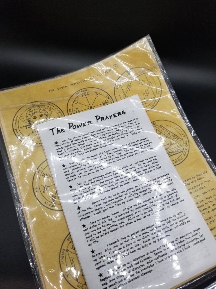The 7 Pentacles Seals of Solomon Planets Sun Mercury Mars Venus