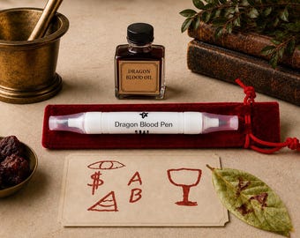 Dragons Blood ink pen kit magical wiccan spiritual protection spell seals tinta de dragon new