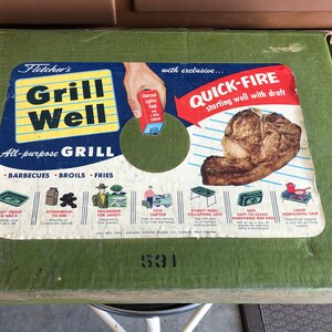 Vintage Barbecue Camping Grill, All Parts Intact