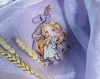 Elden Ring – 3" Miquella – Clear or Glitter Epoxy Acrylic Keychain (Double-Sided) & 3" Stickers