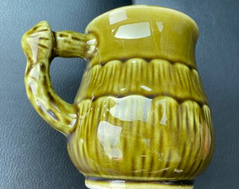 Set di 2 tazze vintage in stile fungo, realizzate in Giappone, in gres, per caffè e tè.