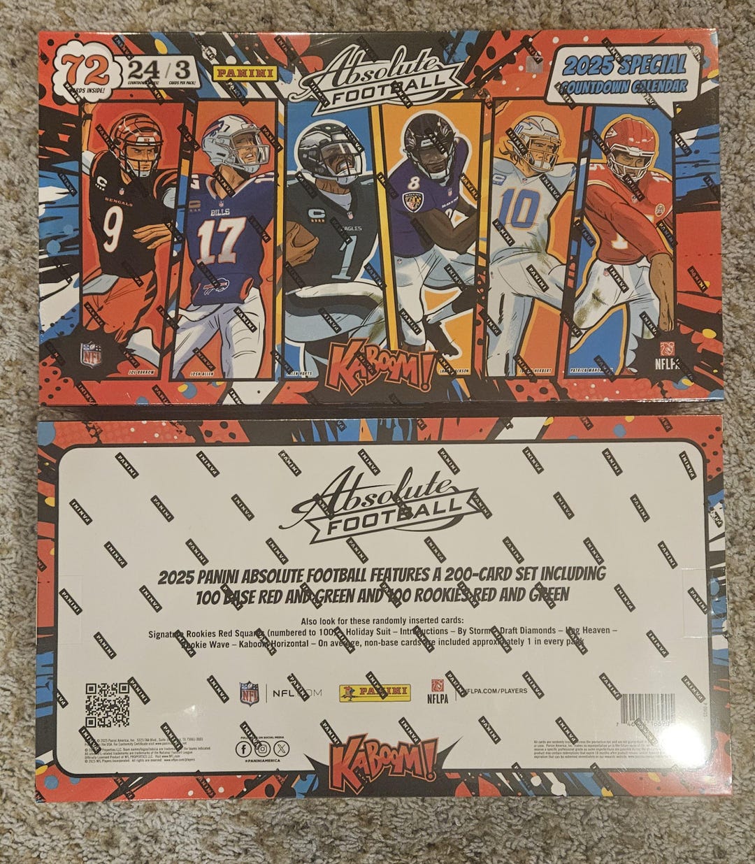 Panini 2025 Absolute Football - Kaboom! - Special Countdown Calendar ...