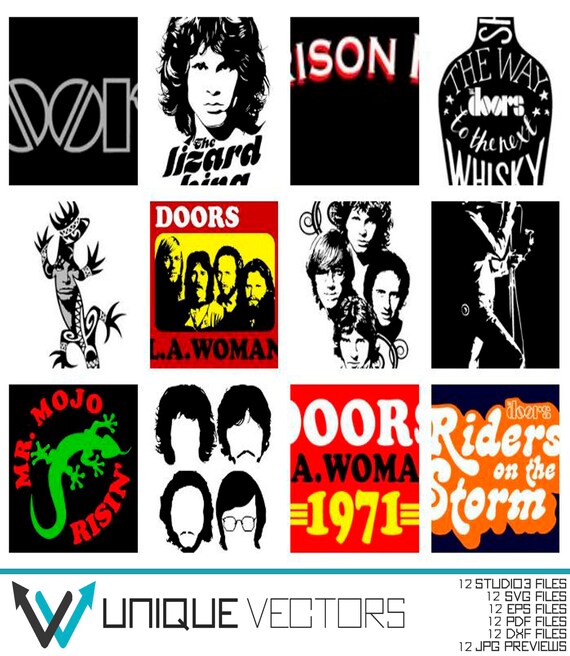 The Doors 72 Files Svg Studio3 Pdf Eps Dxf Cutting Etsy