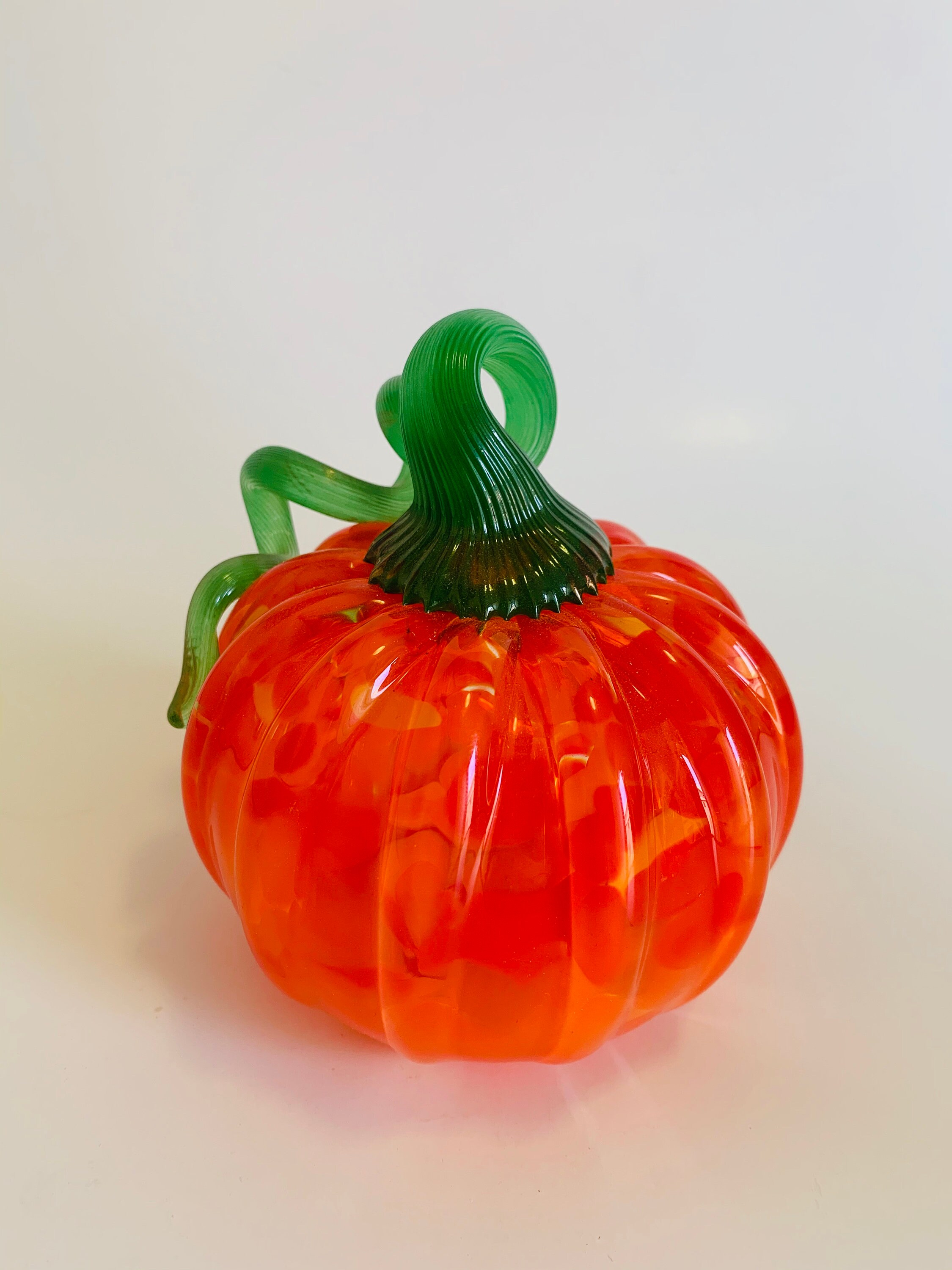 Blown Glass Pumpkin Fall Decor Fall Harvest Pumpkin | Etsy