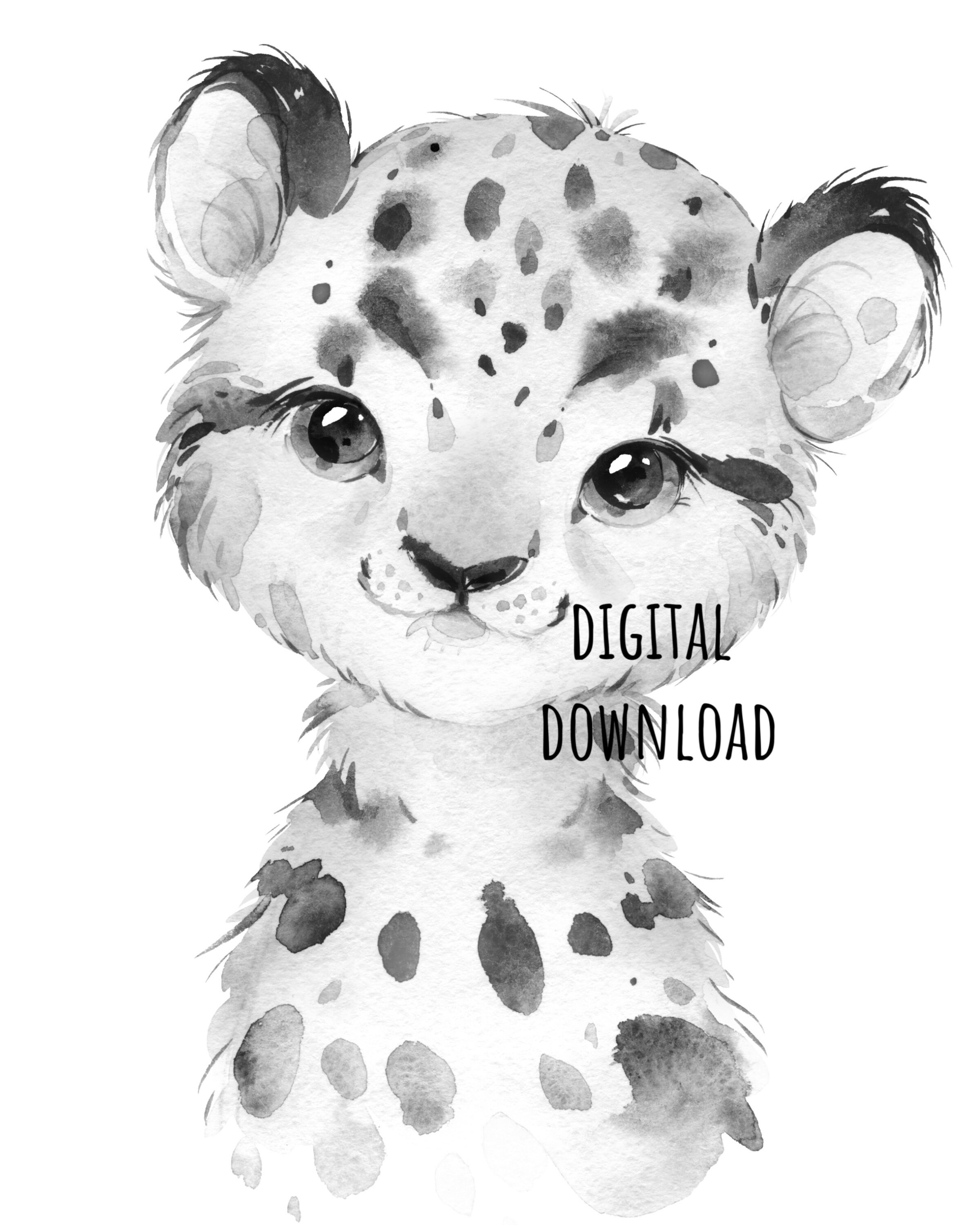 Baby Cheetah in Nursery Prints Etsy New Zealand