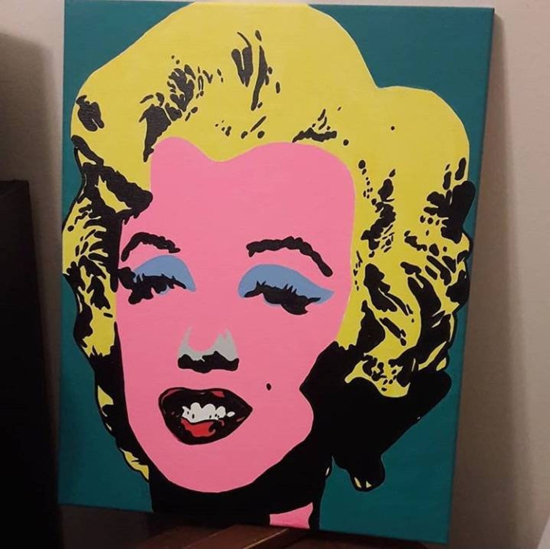Marilyn Monroe Andy Warhol Style on 16x20 Canvas - Etsy