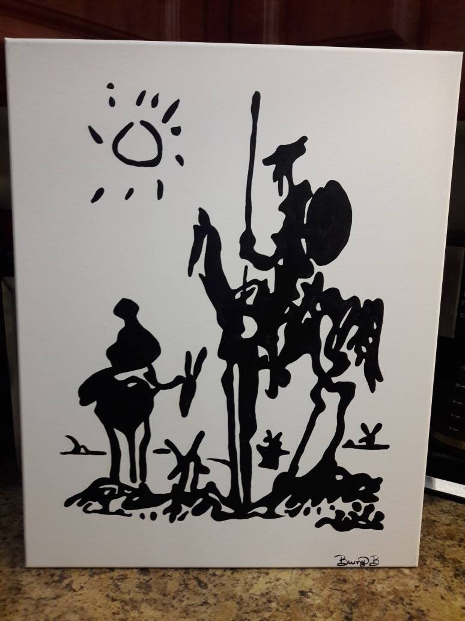 Picasso 1955 Don Quichotte Remake sur toile 16x20 Etsy France