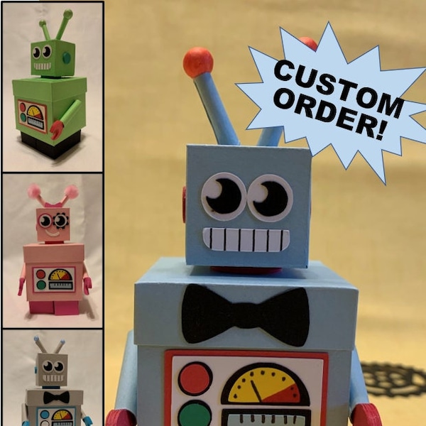 Robot Party Favor Etsy
