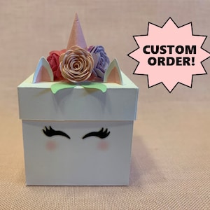 Unicorn Party Favor Box
