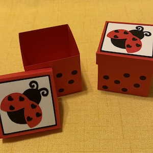 Ladybug Party Favor Boxes (10 pack)