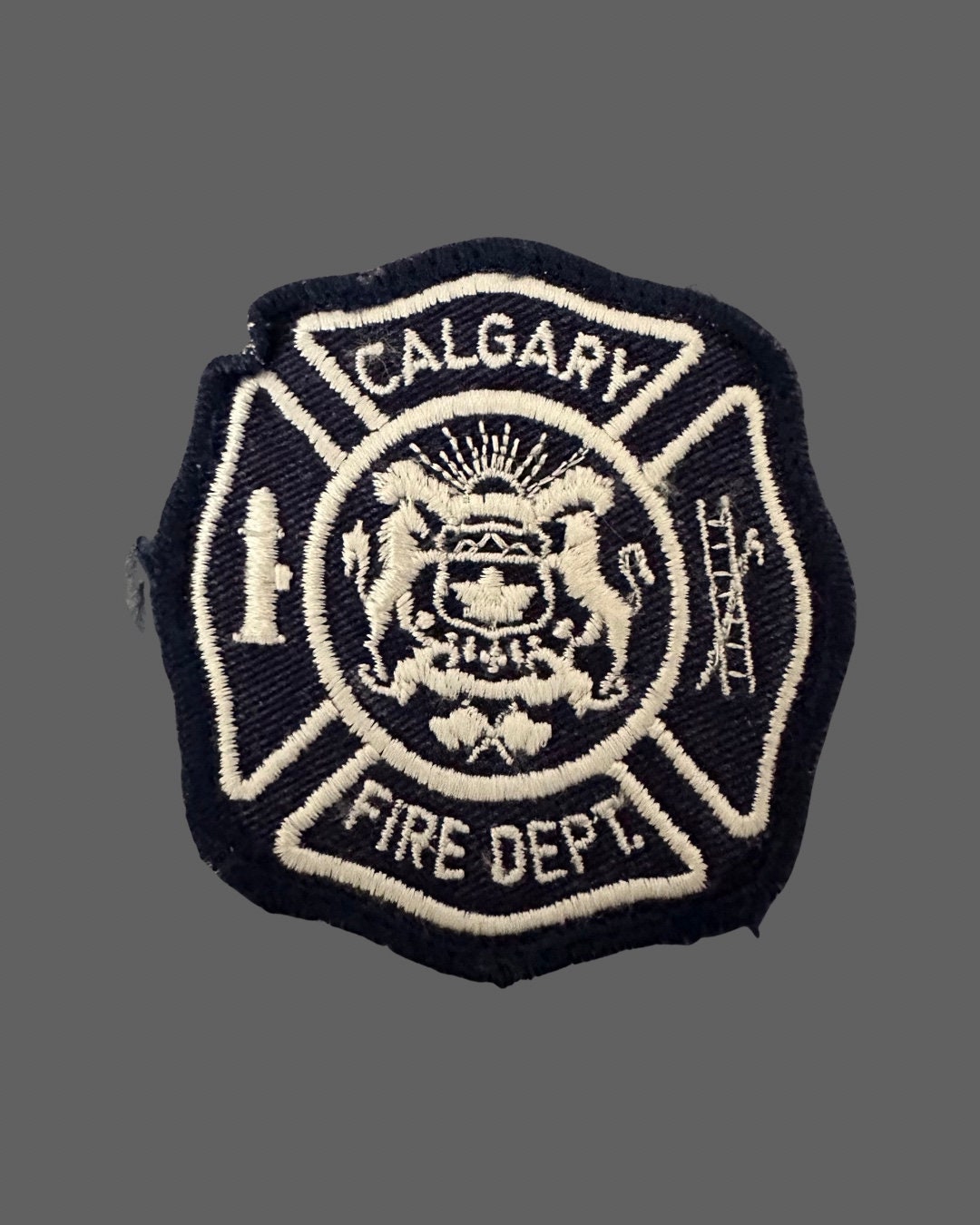 Vintage Calgary Alberta Fire Department Patch Etsy