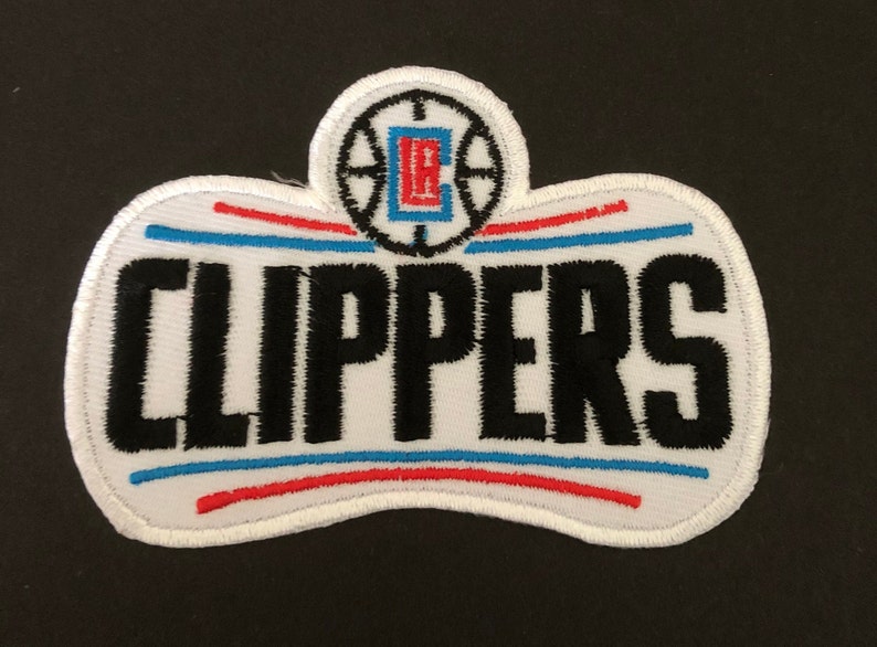 LA Clippers Embroidered Iron-On Mask Patch