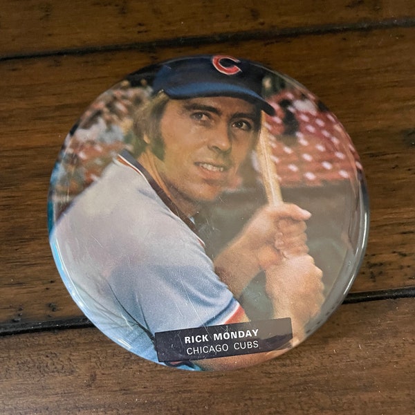 Vintage Chicago Cubs Pin Rick Monday Pin