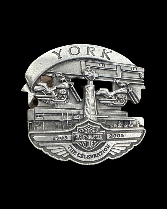 York PA Harley Davidson 100th Anniversary Pin Gem