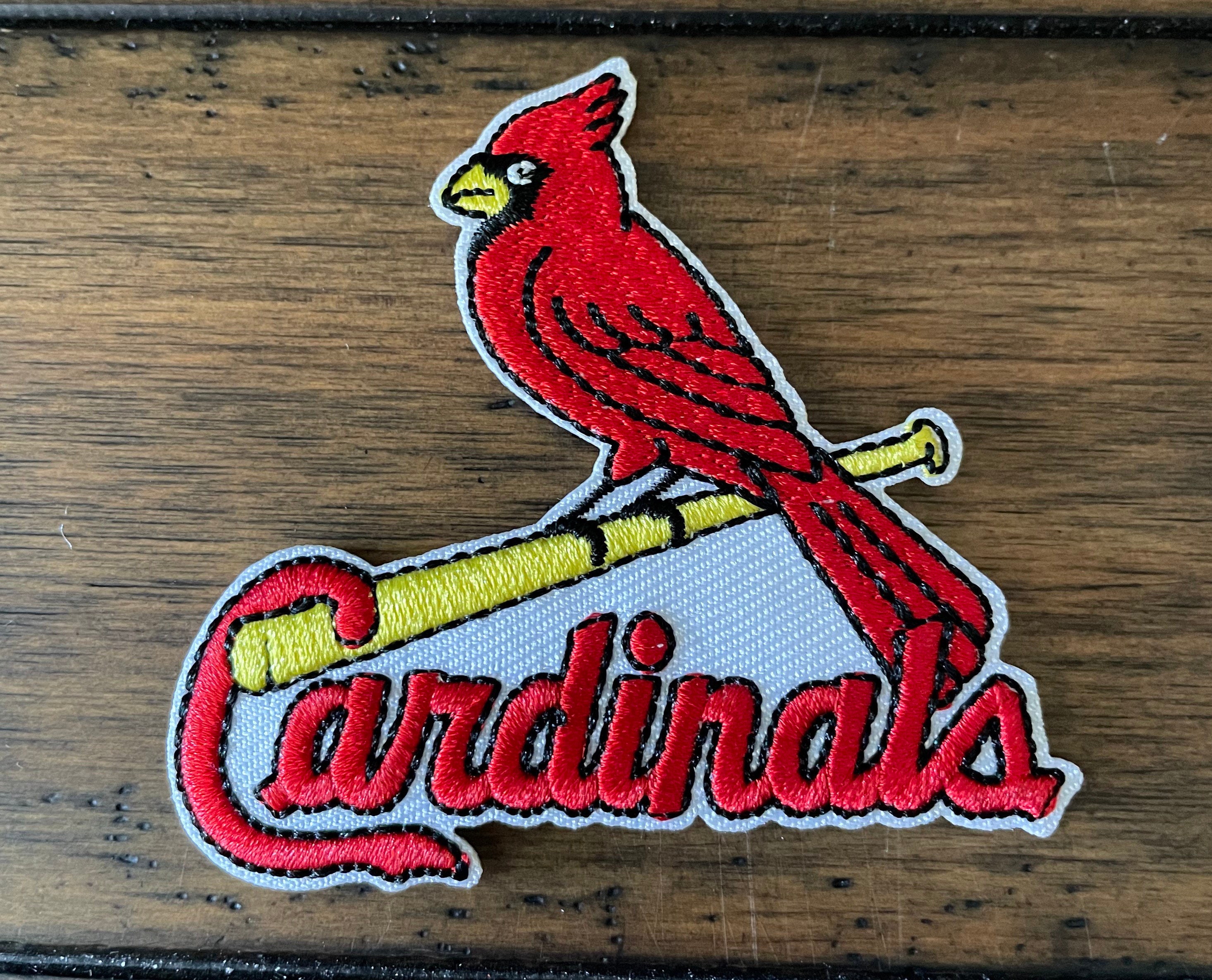 Patch Iron-On Saint Louis Cardinals Logo SLC Sport Baseball Applique 