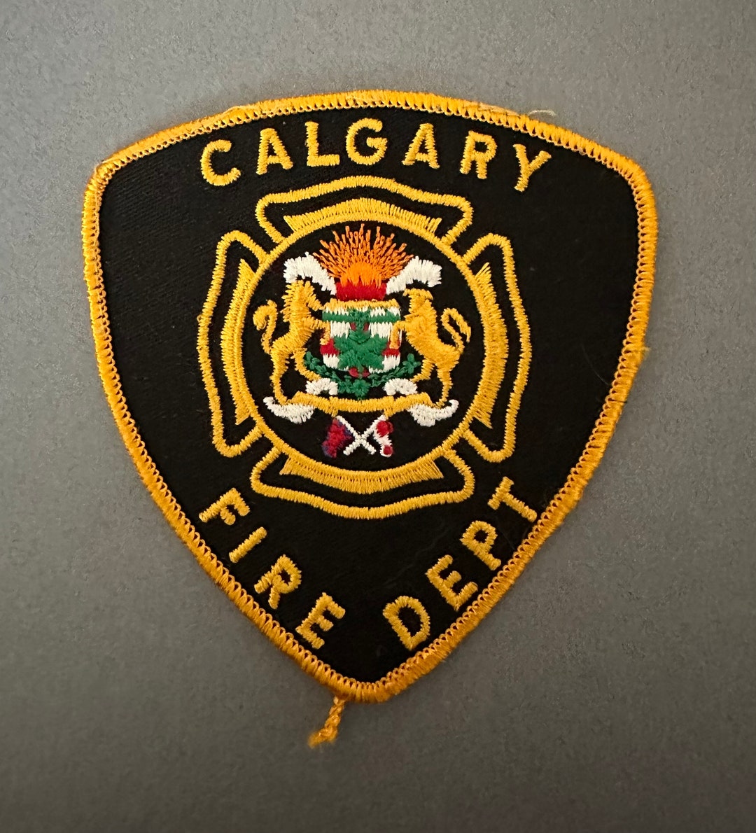 Vintage Calgary Alberta Fire Department Patch Etsy