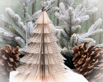 Book Christmas Tree in the old world style