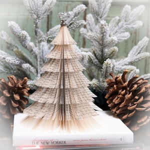 Book Christmas Tree in the old world style