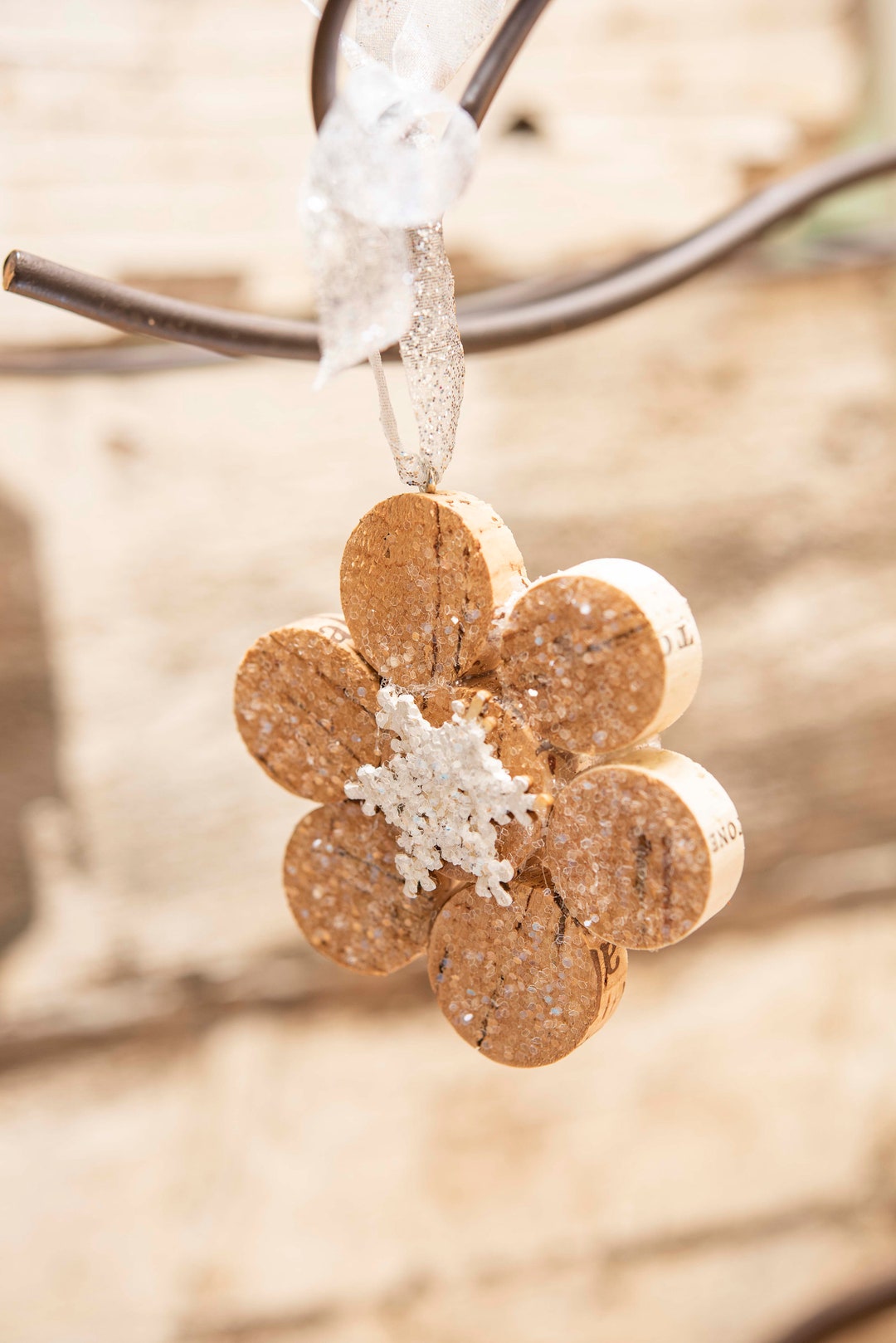 Wine Cork Snowflake Ornament Etsy