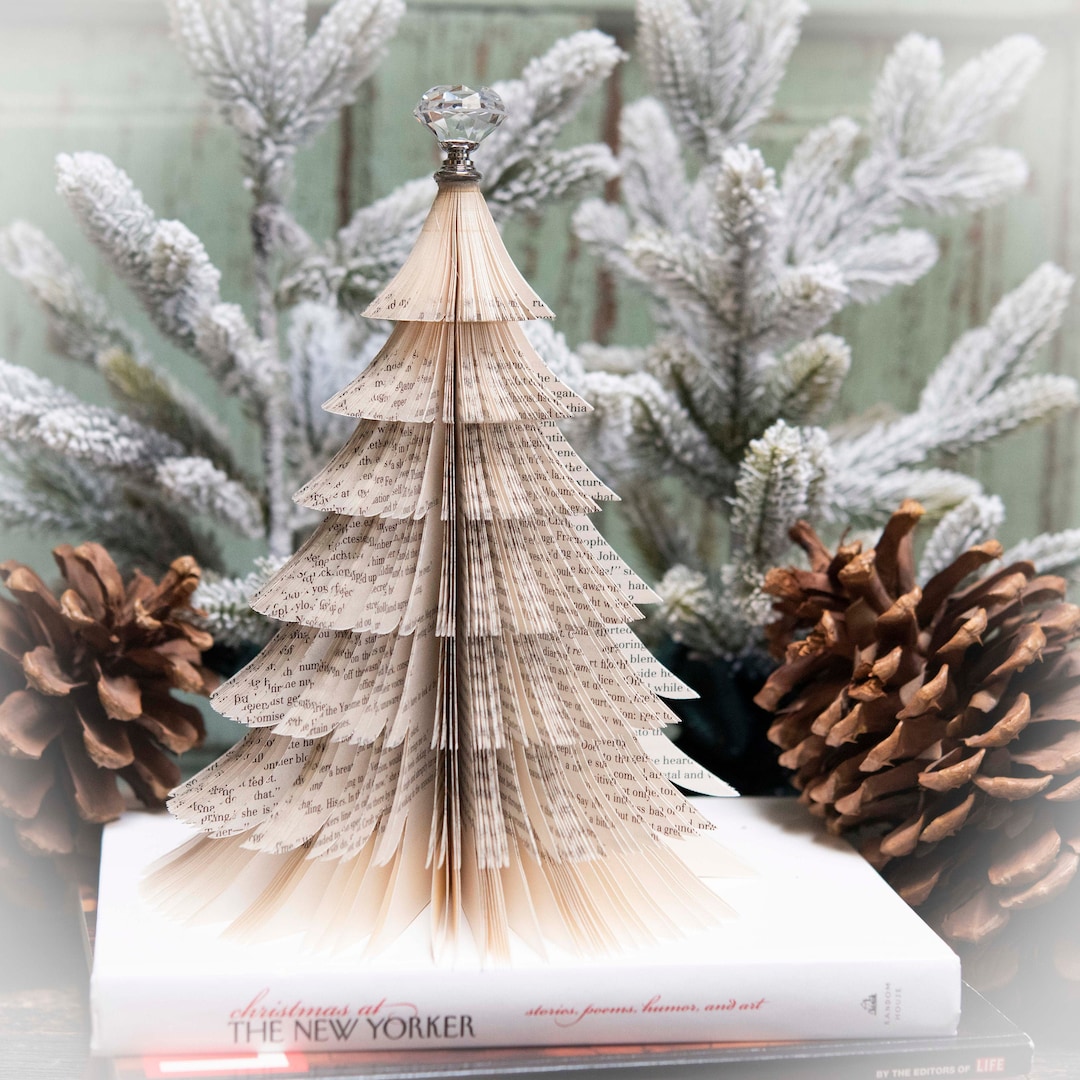 Book Christmas Tree in the Old World Style Etsy