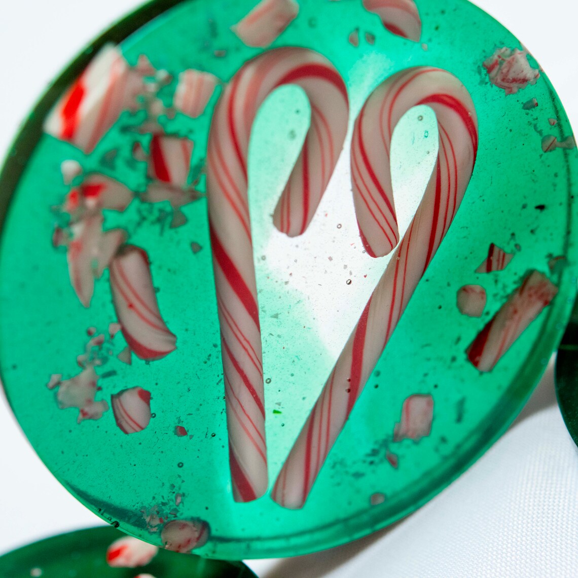 Epoxy Resin Candy Cane Coasters Etsy