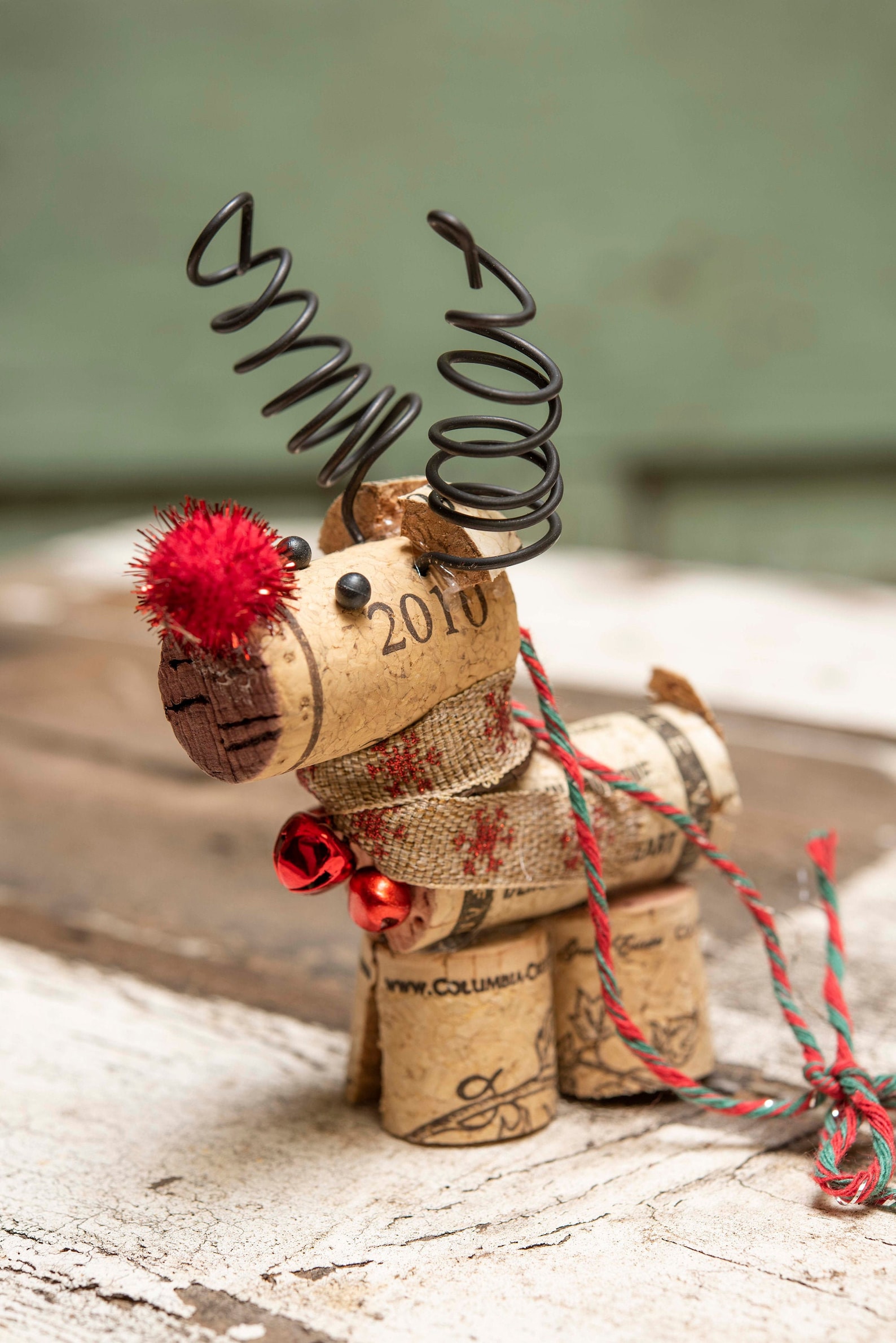 Wine Cork Reindeer Ornament Etsy Canada